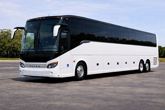 56-passenger charter bus available for charter in Arlington Heights, IL